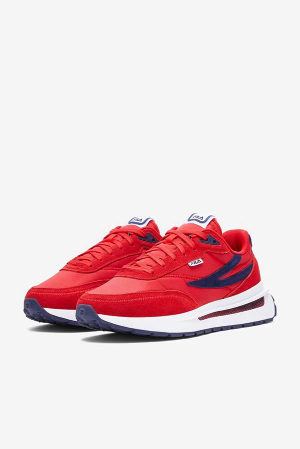 Fila shoes red and white on sale